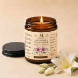 Crinul Madonei &amp; Petale de Trandafir, ceară de soia, 90 g