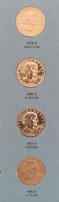 1 dollar USA - SUA - 1979 D - 1999 D (aUNC) foto