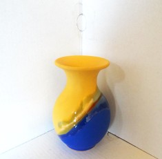 Splendidă vază ceramică, emailată fat lava, 100% handmade - UNICAT - Studio Art