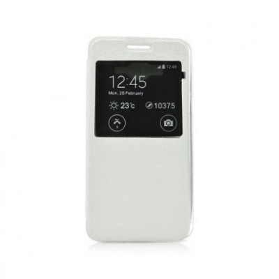 Husa Flip Carte S-View Etui Sony Xperia M2 Alb foto