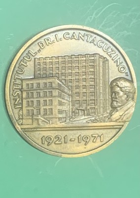 Medalie institutul Dr.I.Cantacuzino 1921-1971 foto