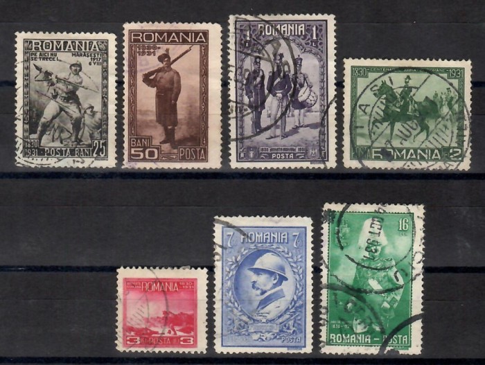 Romania 1931, LP.89 - Centenarul Armatei Rom&acirc;ne, Stampilat