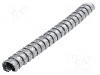 Tub protectie cablu, o&amp;#355;el galvanizat, o&amp;#355;el zincat, diametru interior 6,8mm, naturala, HELLERMANNTYTON - 166-30110