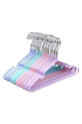 Set 20 Umerașe metalice Curcubeu 40 cm, silicon multicolor foto
