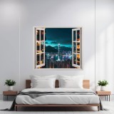 Folie imprimata color pentru decor perete locuinta, dimensiune 125 x 110cm, model: VIEW TO HAVEN 07, AVEX