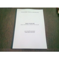 TREI POEME PENTRU COR MIXT SI COR PE VOCI EGALE, PE VERSURI DE SRGHEI ESENIN - ALEXANDRU PLESCA LAPUSNEANU