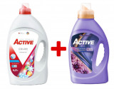 Cumpara ieftin Detergent lichid pentru rufe colorate Active, 4.5 litri, 90 spalari + Balsam de rufe Active Summer Touch, 1.5 litri, 60 spalari