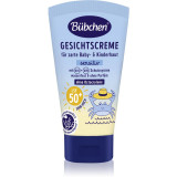 B&uuml;bchen Sensitive Sun Protection Face Cream SPF 50+ cremă protectoare pentru față, pentru copii SPF 50+ 6 m+ 50 ml