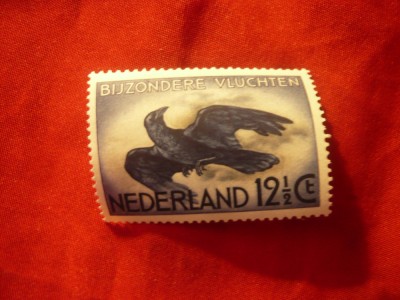 Serie Olanda 1953 - Aviatie- Vultur , 1 val. 25C foto