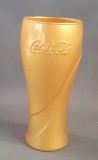 PAHAR DIN STICLA, PENTRU COLECȚIE - COCA COLA GOLD