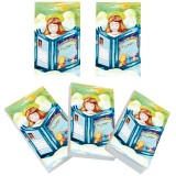Set 5 Carnete de Buzunar Inger Citind 5x8cm, 100 Foi Veline, Hartie 80g/mp, Brand Soapta Stelelor