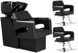 Set Profesional Spălătorie Auto Gaja cu 2 Scaune Pivotante Hidraulice, Bol Ceramic și Accesorii Impecabile