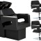 Set Profesional Spălătorie Auto Gaja cu 2 Scaune Pivotante Hidraulice, Bol Ceramic și Accesorii Impecabile