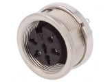 Conector M16 Mamă 6 Pin 5A 300V IP65/IP67 C091D