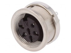 Conector M16 Mamă 6 Pin 5A 300V IP65/IP67 C091D