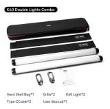 Set Lampi Tub LED RGB Portabila Viltrox K60 2pcs KIT 1950lm 2500K 8500K