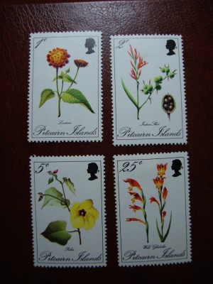 PITCAIRN ISLANDS 1970 SERIE FLORA MH foto