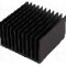 Radiator extrudat, aluminiu, 100mm x 100mm, neagra, FISCHER ELEKTRONIK - SK 644 100 SA