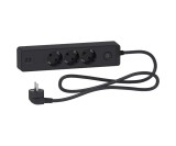Prelungitor 3x2P+E +intrerupator+2USB cablu 1,5m antracit Schneider ST943U1B