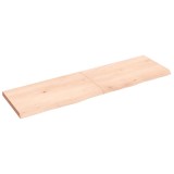 Cumpara ieftin Blat de masă, 140x40x(2-4) cm, lemn masiv de stejar netratat