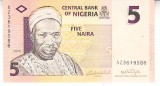 M1 - Bancnota foarte veche - Nigeria - 5 naira - 2006