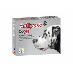 PIPETA ANTIPARAZITARA PURICI, CAPUSE PENTRU CAINI, ANTIPOUX DOG L 20-40KG (CUTIE X 1PIP)