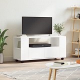 VidaXL Comodă TV, alb, 102x34,5x43 cm, lemn prelucrat