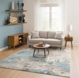 Covor Living Rose 51272 Turcoaz Moftx
