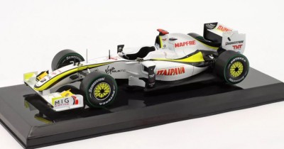 Macheta Brawn GP 001 Jenson Button Campion Formula 1 2009 - IXO/ Altaya 1/24 F1 foto