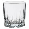 Pahar Whisky Karat 295ml Sticla Transparenta, Model Reliefat, Elegant, Rezistent