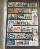 M2 226 - Clasor foarte vechi - contine 386 timbre obliterate din Franta