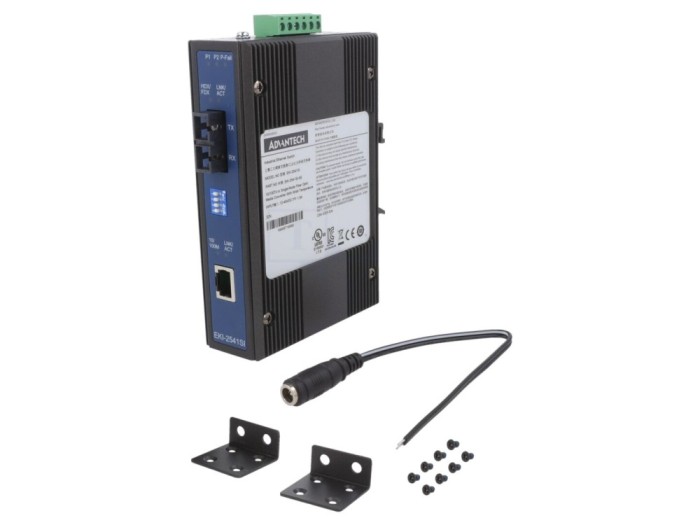 Media convertor Ethernet fibră optică monomod