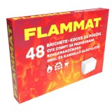 Cuburi pentru aprins focul Flammat, kerosen, 48 buc