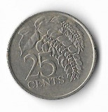 Moneda 25 cents 1999 - Trinidad Tobago