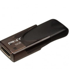 Stick USB PNY Attache, 32GB, USB 2.0 (Negru)