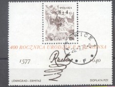 Poland 1977 Paintings, perf.sheet, used AT.071