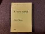 H GOLUB CALCULUL MATRICIAL