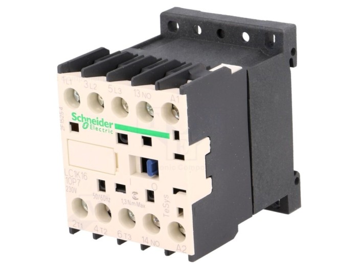 Contactor 3P 16A 230VAC, 45mm