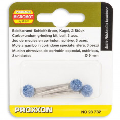 Set biaxuri din corindon de forma sferica Micromot Proxxon PRXN28782, O9 mm, 3 bucati foto