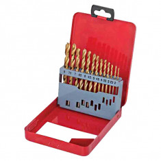 Burghiu ?2.0-8.5mm HSS + TIN set 13pcs metal box Raider Power Tools 157107 foto