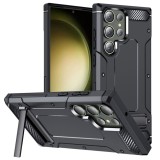 Husa antisoc pentru samsung galaxy s24 ultra, kickstand, black