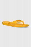 Melissa slapi MELISSA SUN VENICE AD femei, culoarea galben, cu toc plat, M.33493.54104