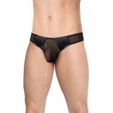 Chiloti Barbati Sexy Softline Mens Briefs, Plasa, Latex, Negri, XL