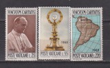 VATICAN 1968 RELIGIE MI.538- 540 MNH