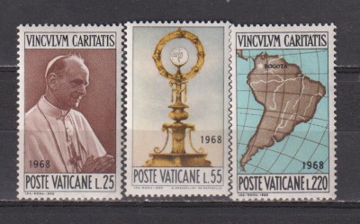 VATICAN 1968 RELIGIE MI.538- 540 MNH foto