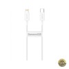 Cablu Date si Incarcare USB-C - Lightning Baseus Superior Series 20W 0.25m Alb CATLYS-02