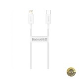 Cablu Date si Incarcare USB-C - Lightning Baseus Superior Series 20W 1m Alb CATLYS-A02