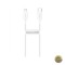 Cablu Date si Incarcare USB-C - Lightning Baseus Superior Series 20W 0.25m Alb CATLYS-02