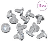 vidaXL Șuruburi de Blocare 12 pcs Argintiu M4 x 5 mm Fier 864539