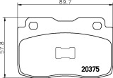 Set placute frana TEXTAR 2037501